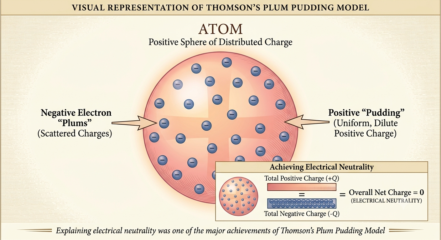 Plum Pudding Model: Definition, History, Explanation, Advantages, Limitations, and Importance in Atomic Theory